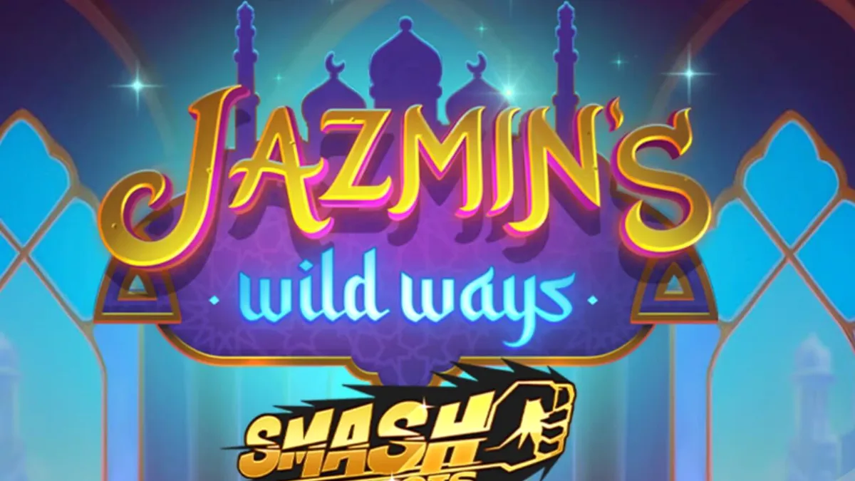 Interface do jogo Jazmin’s Wild Ways Smash Pots com elementos árabes e dourados