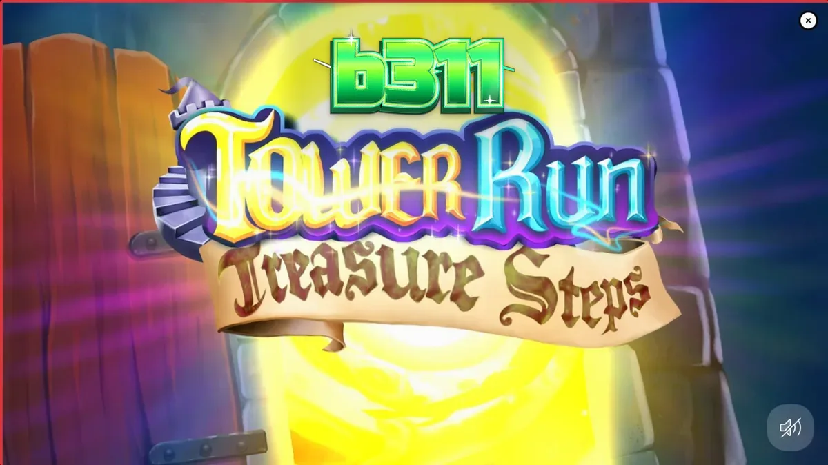 Interface do jogo Tower Run Treasure Steps com Bob escalando a torre